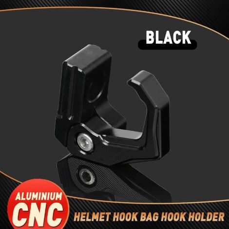 Crochet de casque et support de sac à dos pour motos SUPER SOCO CPX CUX TC 50/MAX/WANDERER TS 2020-2023 - Noir (1/5)