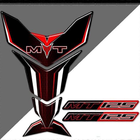 Protection de réservoir pour Yamaha MT-125 (2014-2020) : autocollants, emblème, logo et kit de genoux inclus. (1/5)