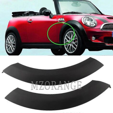 Enjoliveur d'aile avant en caoutchouc pour Mini Cooper 2002-2008 (BMW Mini R50 R53 R52) - 2 pièces (arrière gauche et droite) (1/5)