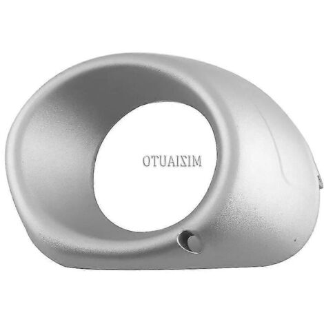 Cache antibrouillard halogène à LED pour Mitsubishi Outlander 2013-2015, enjoliveur argenté avec cadre noir, accessoires auto - Argent L (1/5)