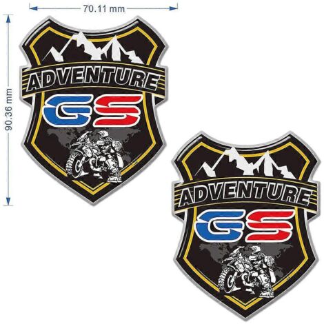 Pour BMW R1200GS, F850GS, F800GS, R1250GS, F750GS, G310GS, R1150GS, GSA, HP : autocollants, sacoches de coffre, bagages, valises en aluminium, style Adventure. (1/5)
