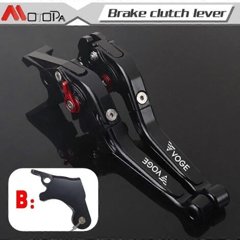 Leviers de frein et d'embrayage réglables et antichute pour motos LONCIN VOGE 500DS, 650DS, 500 R et 500R - Pack B (1/5)