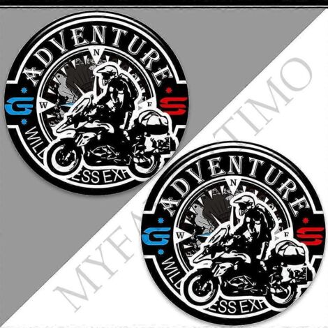 Valises en aluminium autocollantes pour BMW R1200GS, F850GS, F800GS, R1250GS, F750GS, R 1200, 1250, 850, 750 GS, GSA Rallye Adventure - 15 (1/5)