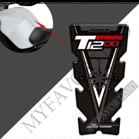 Nouveaux autocollants 3D pour Yamaha Super Ténéré XT1200X XT1200ZE XT 1200Z ZE ES XTZ XT1200E (kit essence/huile, genouillères, protection de réservoir) - TENERE (1 pièce) 3 (1/5)