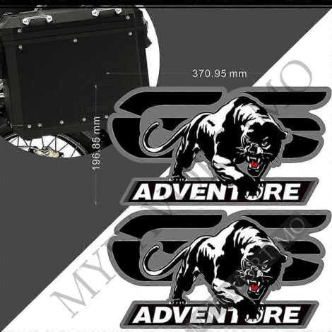 Autocollants pour BMW R1200GS, F850GS, F800GS, R1250GS, F750GS, G310GS, R1150GS, GSA, HP, valises de coffre, bagages, valises en aluminium, Adventure - GS Stickers10 (1/5)