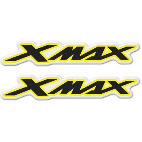 Autocollants, emblèmes, logos et protections pour motos Yamaha X-Max 125, 250, 300 et 400 (modèles 2015 à 2020) - Jaune 9 (1/5)
