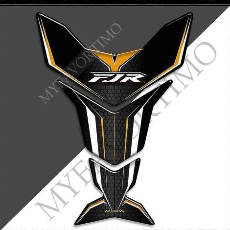 Pare-brise, déflecteur de vent, kit de protection genoux, coques, autocollants 3D pour Yamaha FJR1300, protection de réservoir FJR1300 - Bleu marine (1/5)