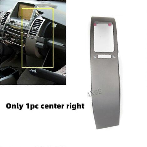 Cache de grille d'aération de tableau de bord pour Toyota Prius 2004-2009, argenté, accessoire auto - 1 pièce, côté droit central (1/5)