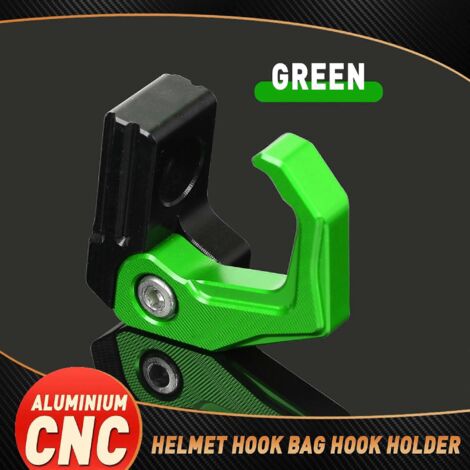 Crochet de casque et support de sac à dos pour motos SUPER SOCO CPX CUX TC 50/MAX/WANDERER TS 2020-2023 (vert) (1/5)