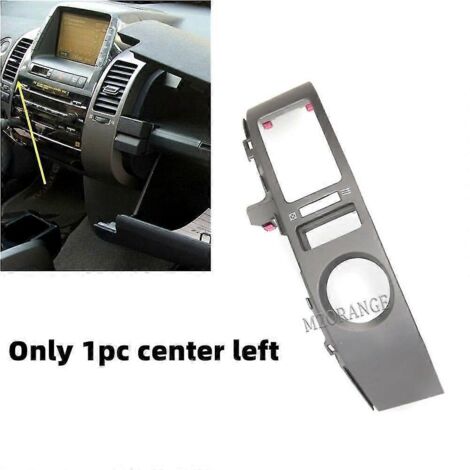 Cache de grille d'aération de tableau de bord pour Toyota Prius 2004-2009, argenté, accessoire auto - 1 pièce, côté gauche central (1/5)