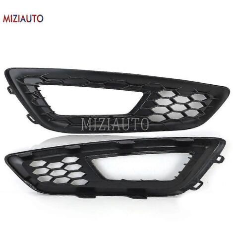 Grilles de protection antibrouillard avant pour Ford Focus 2015-2018, noir nid d'abeille, références 15a299-aa et 15a298-aa (pièce automobile - 1 paire) (1/5)