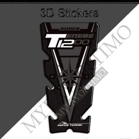 Kit d'huile et de carburant pour Yamaha Super Ténéré XT1200X XT1200ZE XT 1200Z ZE ES XTZ XT1200E, protection de réservoir, autocollants 3D, autocollants pour genouillère et poisson. (1/5)