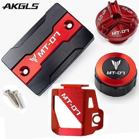 Accessoires pour Yamaha MT07 MT 07 FZ07 2014-2023 2021 2022 : bouchon de réservoir de carburant, bouchon d'huile, coque de protection avant et arrière (1/4)
