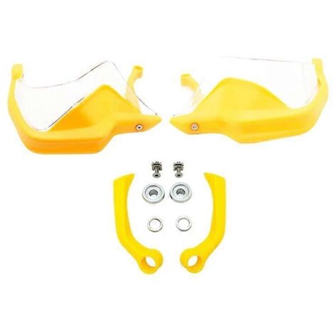 Protège-mains ABS pour moto BMW F900R F900XR F 900 XR F900 R 2019 2020 2021 - Protection pare-brise et mains contre le vent - Jaune et transparent (1/5)
