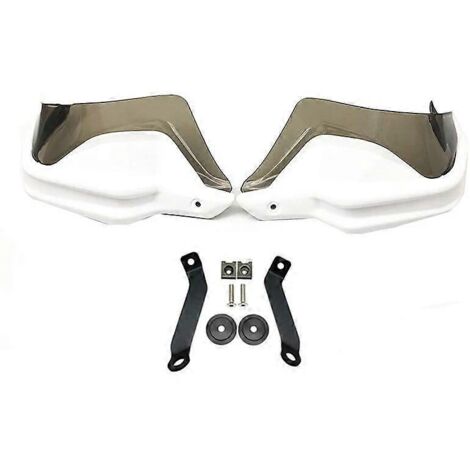 Protège-mains, protections de pare-brise et protection contre le vent pour motos Honda CB500X, CB500F, C et B500 X (2013-2021, 2018, 2019, 2020) - Kit blanc et vert (1/5)