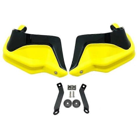 Protège-mains, protections de pare-brise et protection contre le vent pour motos Honda CB500X, CB500F, C et B500 X (2013-2021, 2018, 2019, 2020) - Kit jaune et noir (1/5)
