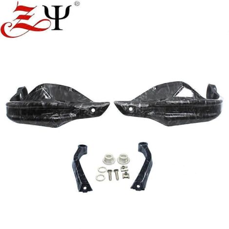 Protège-mains HandGuard Shield avec pare-brise pour BMW R 1200GS ADV, R1200GS LC, F800GS Adventure, S1000XR, R1250GS, R1250GSA, F750GS, F850GS - 2 protège-mains noirs