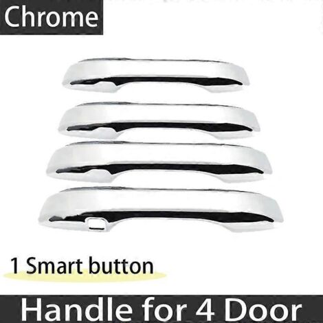 Ensemble de 4 protections chromées pour poignées de porte extérieures Honda ZR-V ZRV ZR V RZ HR V 2022-2023 - Accessoires de décoration auto - Autocollants - 4 portes, 1 serrure (1/5)