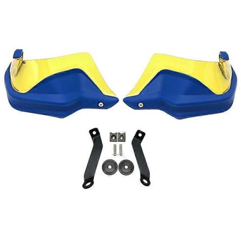 Protège-mains, pare-brise et protection contre le vent pour motos Honda CB500X, CB500F, C et B500 X (2013-2021, 2018, 2019, 2020) - Kit bleu et jaune (1/5)