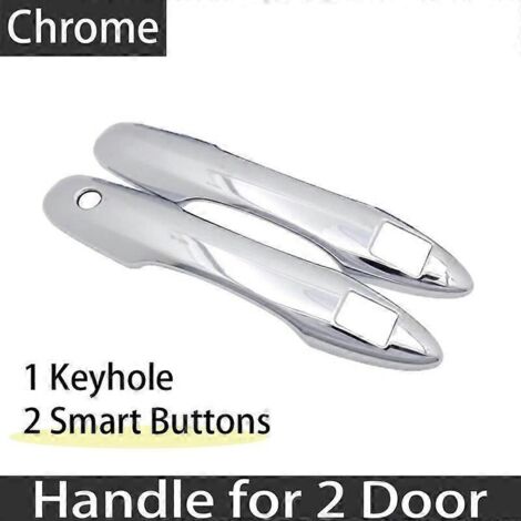 Protection chromée pour poignée de porte extérieure Toyota Yaris XP210 Vitz 2022 MK4 4 2020-2022 - Accessoires auto - 2 boutons intelligents (1/5)