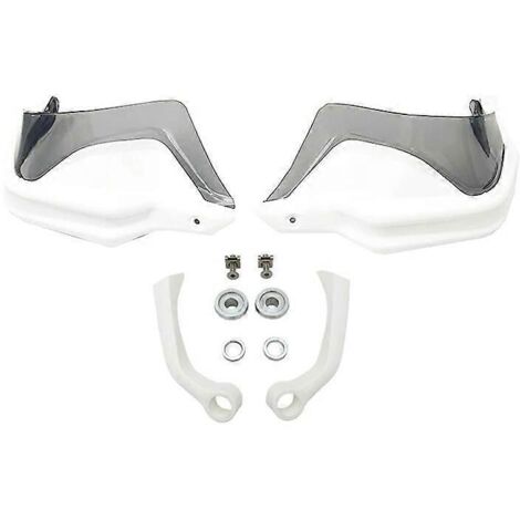 Protège-mains ABS pour moto BMW F900R F900XR F 900 XR F900 R 2019 2020 2021 - Protection pare-brise et mains contre le vent - Blanc/Gris (1/5)