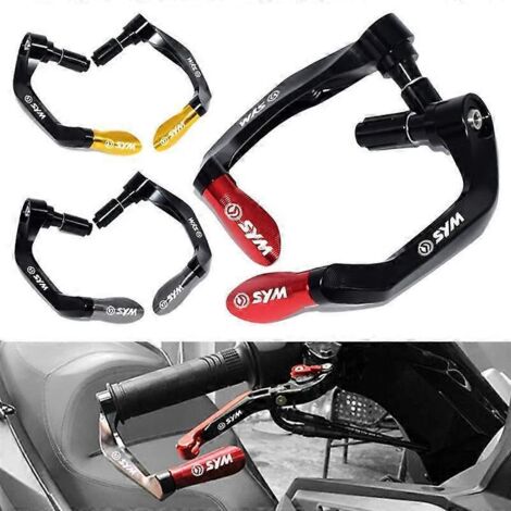 Protection antidérapante Sanyang Jiumei Joymaxz300 Flame Phoenix Fnx150 pour guidon de frein en forme de corne - Or (1/5)