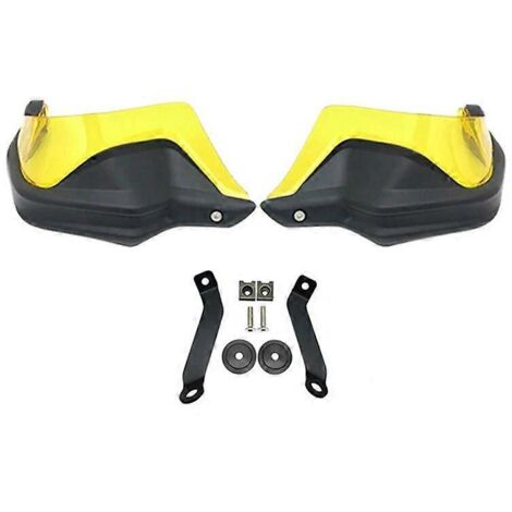 Protège-mains, protections de pare-brise et protection contre le vent pour motos Honda CB650F, CBR650F et CB650R (2014-2021) - Noir et jaune (1/5)
