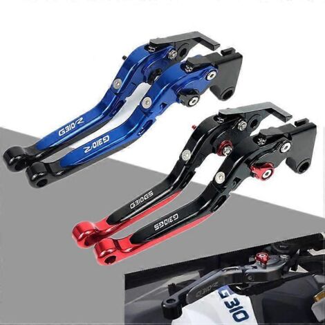 Applicable aux BMW G310R et G310GS (2017-2019) : klaxon de frein, poignée d'embrayage et tige de commande en alliage d'aluminium modifié – Remarques concernant l'année-modèle (1/5)