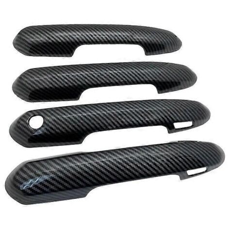 Accessoires extérieurs de luxe en fibre de carbone noire pour Toyota Land Cruiser 300 J300 2022 et Lexus LX J310 2021-2023 : poignée à 4 boutons et 2 boutons. (1/5)
