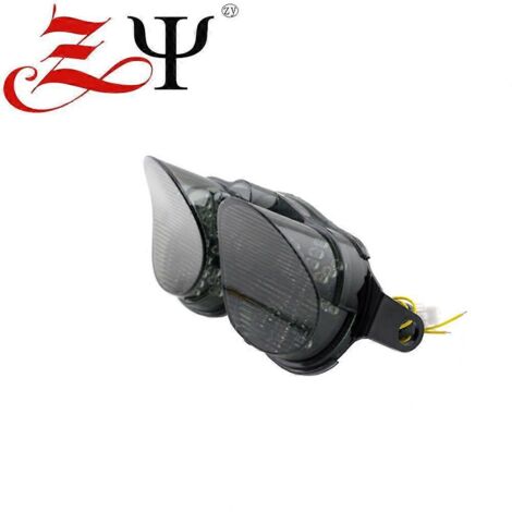Compatible avec Yamaha YZF R6 98-02 : feu arrière modifié avec clignotant et feu stop à LED – Tea (1/5)