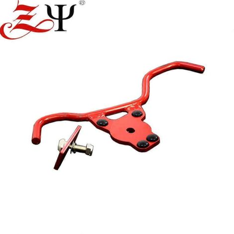 Support de garde-boue arrière pour arbre de transmission arrière compatible BMW Latte R Ninet - Barre de protection en fer rouge (1/4)