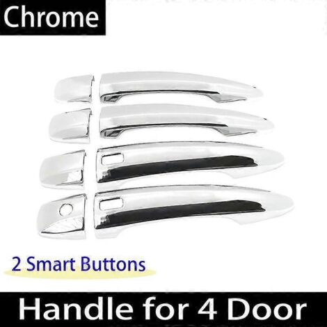 Poignées de porte chromées pour Nissan X-Trail T33 2022 et Rogue MK4 2021-2023 : accessoires, autocollants – 4 poignées, 2 boutons (1/5)