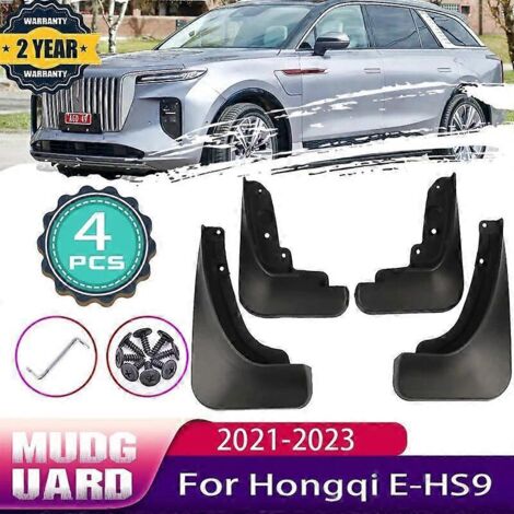 Bavettes garde-boue pour voiture Hongqi E-HS9 Accessoires 2021 2022 2023 Lightning Garde-boue Garde-boue Ailes Bavettes Accessoires Auto-- (1/5)