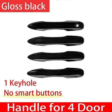 Poignée de porte extérieure noire brillante pour Toyota Harrier Venza XU80 IV MK4 2020-2022 (accessoires auto) - 1 cache pour serrure (1/5)