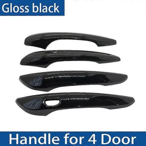 Garniture de poignée de porte noire brillante pour Mazda CX-30 DM CX 30 CX30 Accessoires 2022 2019 2020 2021 Accessoires extérieurs de voiture Autocollant - Noir brillant (1/5)