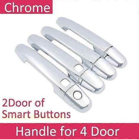 Pour Toyota Ist 2002-2007 (modèles 2003, 2004, 2005 et 2006) : autocollants décoratifs, poignées de porte chromées, peinture, accessoires auto (2 boutons, 4 portes). (1/5)