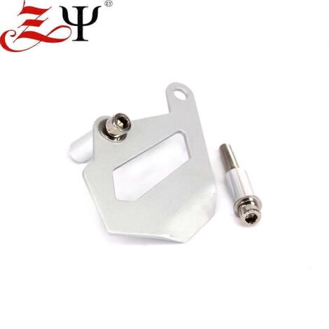 Compatible avec BMW R1200GS, R1250GS, Advance et Waterbird : cache-pompe de frein arrière, protection d'étrier arrière – Argent (1/4)