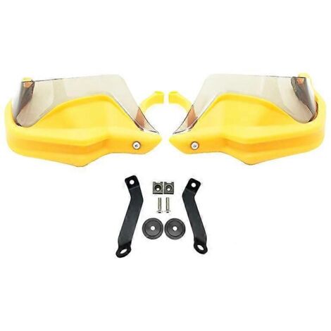 Protège-mains, protections de pare-brise et protection contre le vent pour motos Honda CB650F, CBR650F et CB650R (2014-2021) - Kit jaune-vert (1/5)