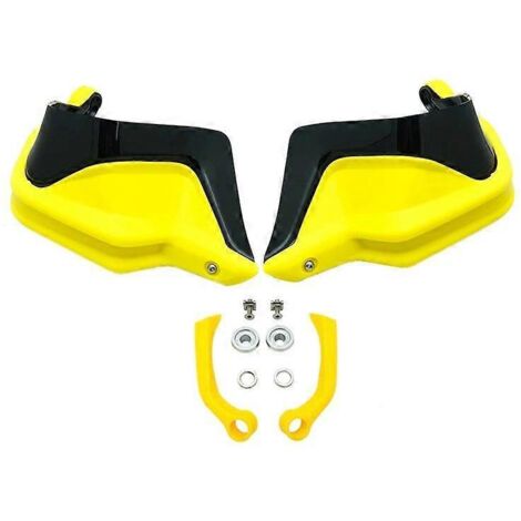 Protège-mains ABS pour moto BMW F900R F900XR F 900 XR F900 R 2019 2020 2021 - Protection pare-brise et mains contre le vent - Kit jaune et noir (1/5)