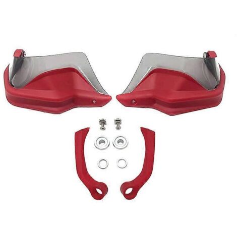 Protège-mains ABS pour moto BMW F900R F900XR F 900 XR F900 R 2019 2020 2021 - Protection pare-brise et mains contre le vent - Rouge et gris (1/5)