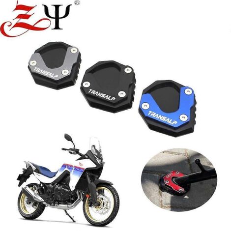 Convient pour Honda XL750 : support latéral, pédale supplémentaire, repose-pieds, pieds élargis, grandes tailles – Logo en titane (1/5)