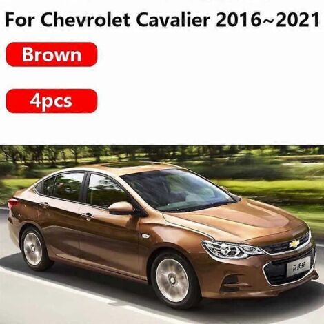 Bavettes de protection pour Chevrolet Cavalier (accessoires 2016-2021) - Garde-boue avant, peinture cuite au four - Marron (1/5)