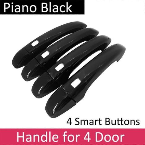Poignée de porte extérieure noire pour Renault Kangoo, Mercedes-Benz Citan, Classe T EQT et Nissan Townstar MK3 (2021-2023) - Accessoires auto - 4 boutons intelligents (1/5)