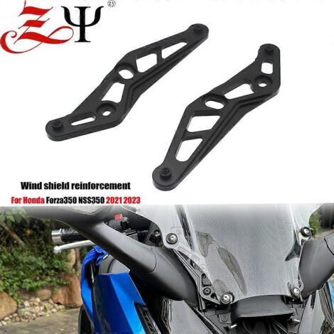Support de pare-brise réglable en alliage d'aluminium aéronautique CNC, noir, compatible avec Honda Buddha Sand 350NSS350 (1/5)