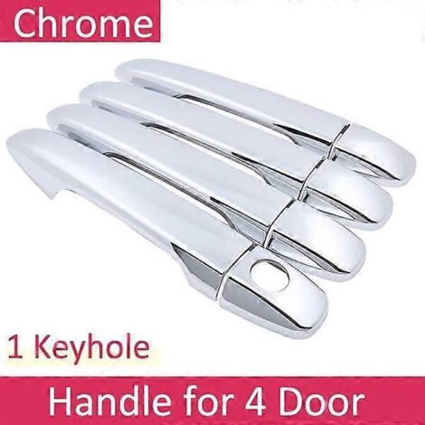 Autocollants décoratifs pour Toyota Venza AV10 (2008-2013) : cache-poignées de porte chromé, accessoires de carrosserie (sans système d'ouverture sans clé). (1/5)