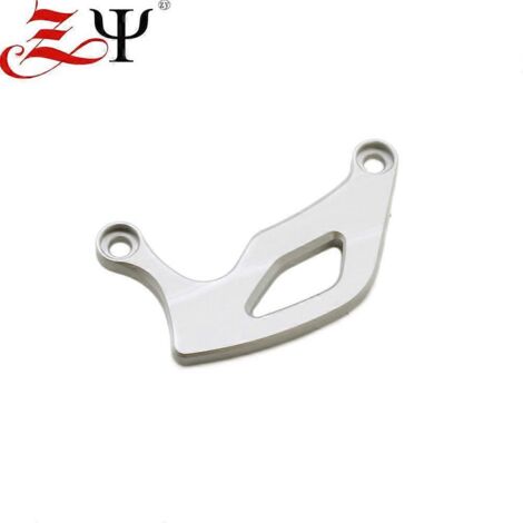 Protection de disque de frein argentée pour BMW R1200GS Oil Bird (modèles 2005 à 2012). (1/4)