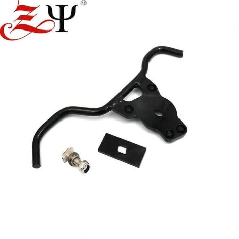 Support de garde-boue arrière pour arbre de transmission arrière compatible avec BMW Latte R Ninet - Barre de protection en fer noir (1/4)