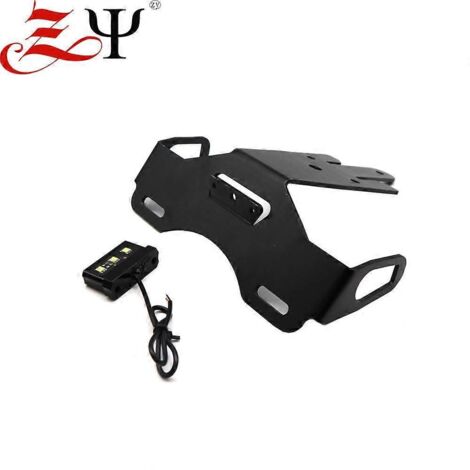 Convient pour Kawasaki ER-6N/F Ninja650 Pièces de moto modifiées : feu arrière court avec support de plaque d'immatriculation noir