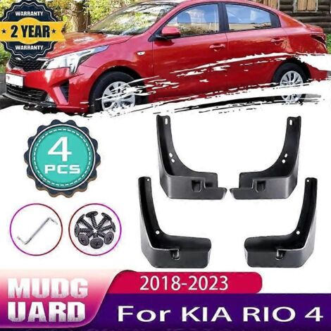 4x Garde-boue de voiture, bavettes pour KIA RIO 4 FB UC KX Cross K2 20182023 2022, garde-boue anti-éclaboussures, bavettes d'aile, accessoires auto -- (1/5)