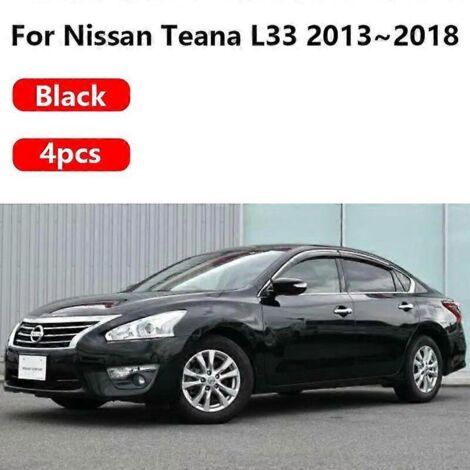 Bavettes de protection pour Nissan Teana (2013-2018) - Accessoires pour Nissan L33 (2017-2016) - Garde-boue avant peints au four - Noir (1/5)